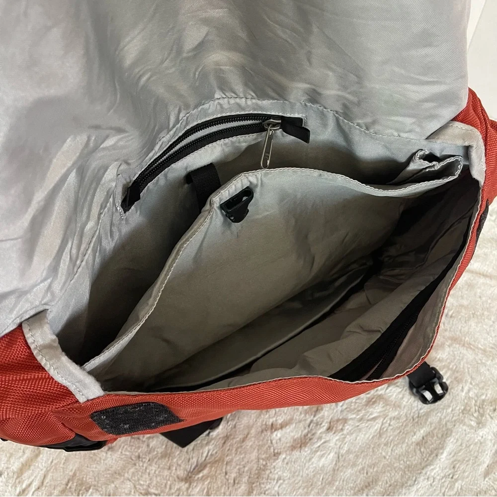 Patagonia Half Mass Laptop Messenger Bag Commuter Briefcase Orange Black